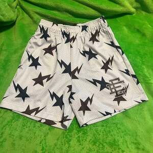 Eric Emanuel x BAPE EE Basic Short Cream/Brown/Navy Star Print